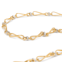 Marco Bicego Marrakech Onde 18K Yellow Gold Diamond Twist Necklace