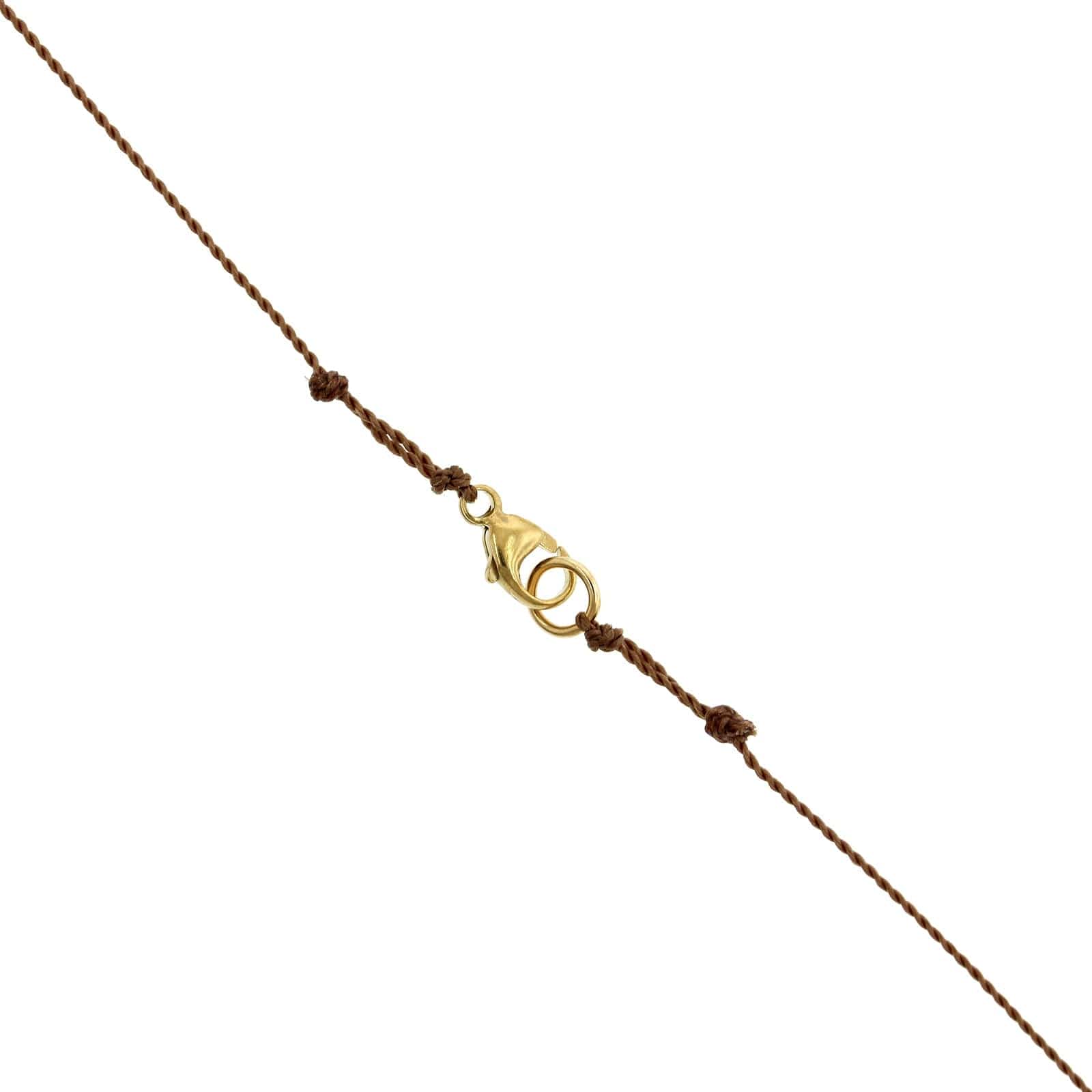 18K Yellow Gold Floating Yellow and Grey Diamond Cube Necklace