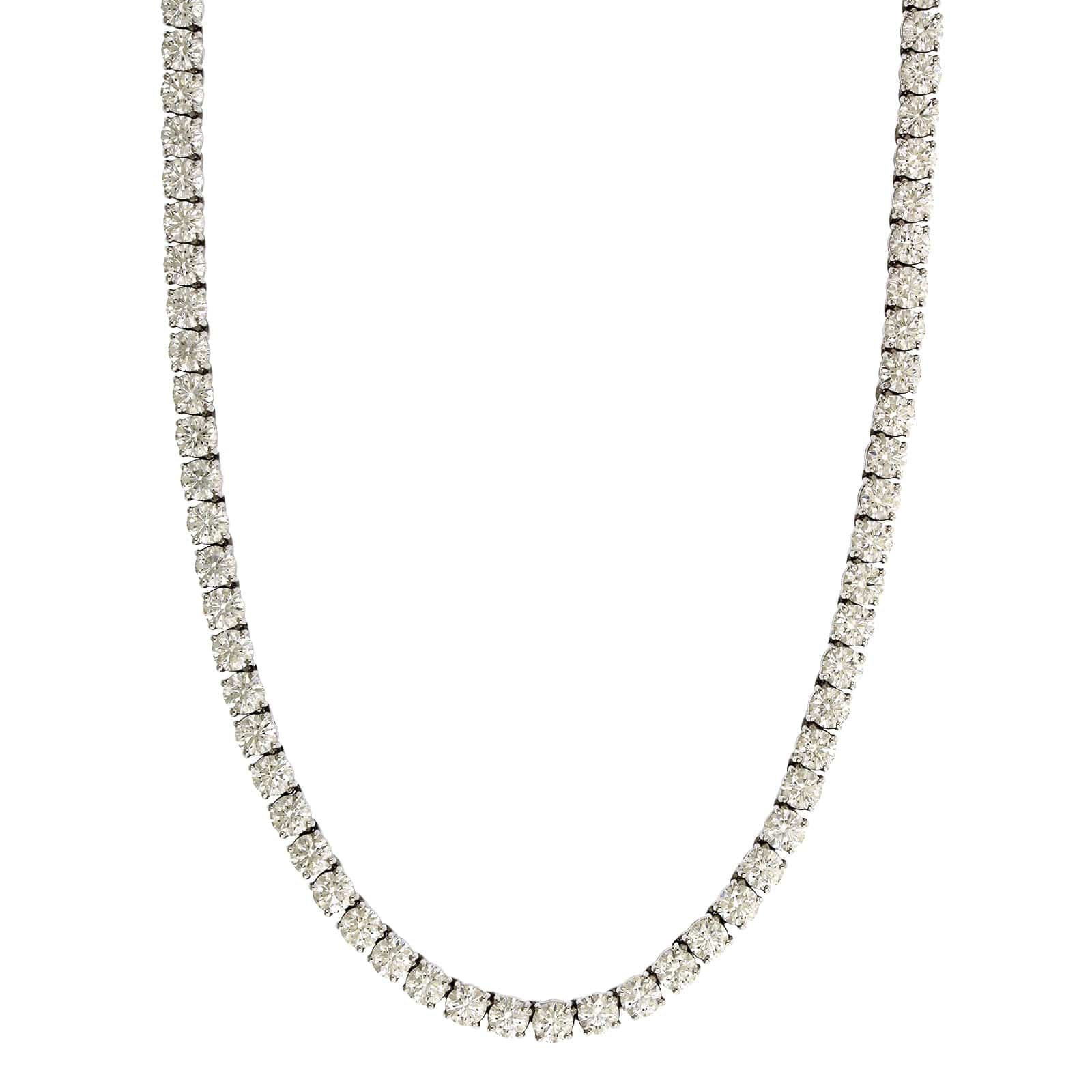 Platinum Diamond Tennis Necklace