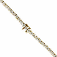 18K Yellow Diamond Tennis Necklace