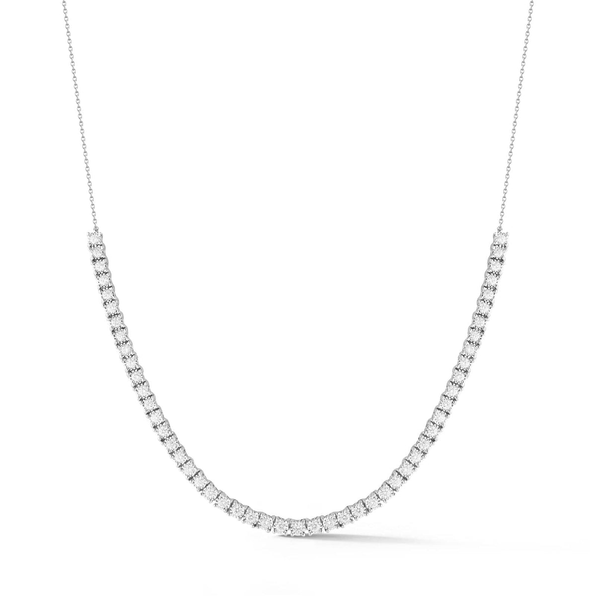 14K White Gold Ava Bea Diamond Tennis Necklace