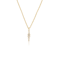 18K Yellow Gold Diamond Totem Pendant