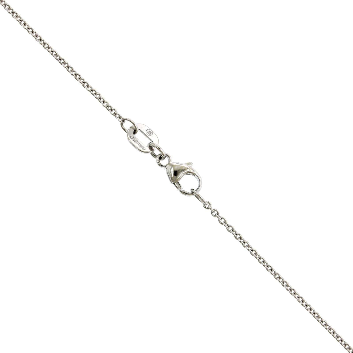 Platinum Diamond Heart Necklace