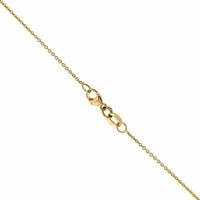 18K Yellow Gold Diamond Heart Necklace