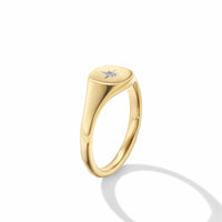 Cable Collectibles® Starset Pinky Ring in 18K Yellow Gold with Diamond