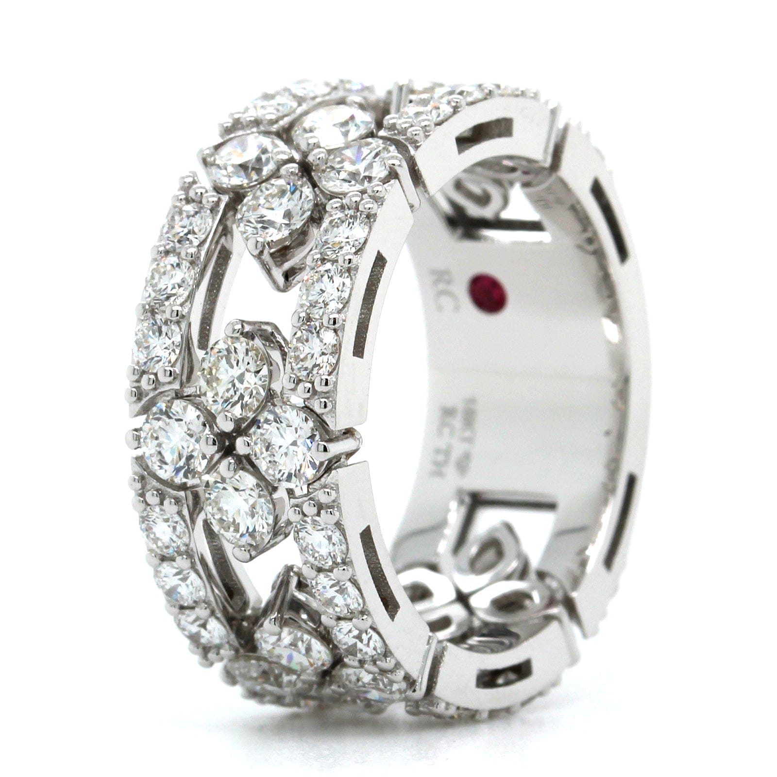 Roberto Coin 18K White Gold "Love In Verona" Diamond Ring