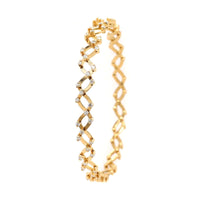 18K Yellow Gold Adjustable Diamond Ring or Bracelet