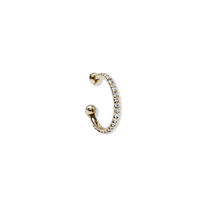 14K Yellow Gold Diamond Ear Cuff