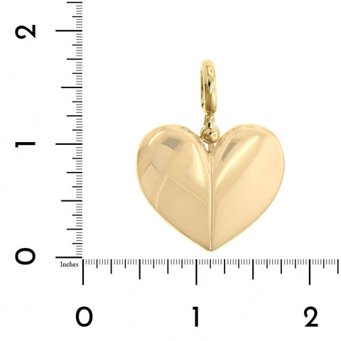 14k yellow gold 585 open heaet LOVE deals pendant