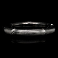 John Hardy Sterling Silver Black Rhodium Estate Bamboo Bangle Bracelet