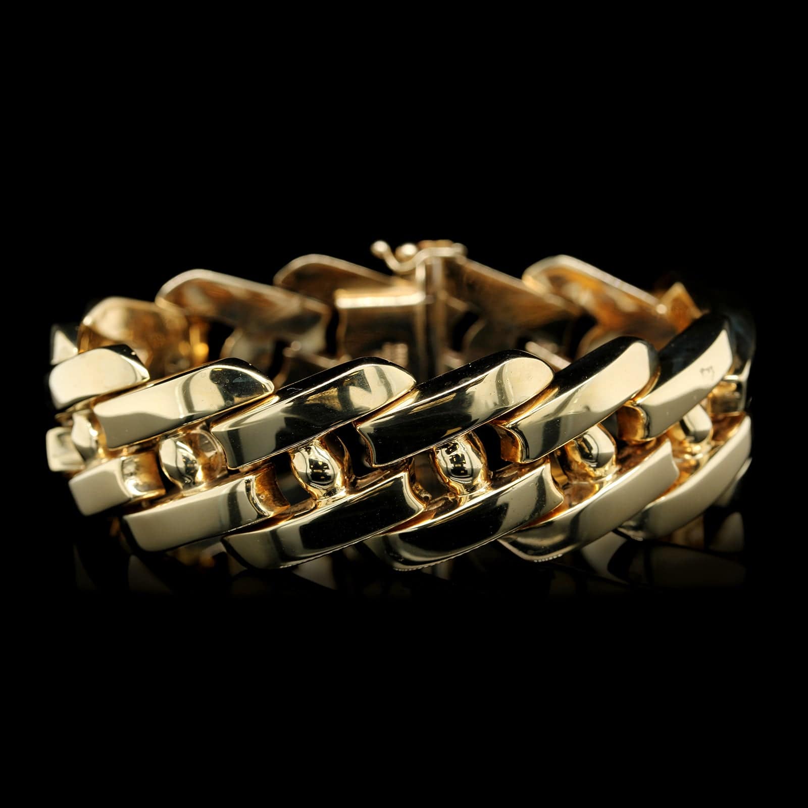 14K Yellow Gold Estate Fancy Link Bracelet