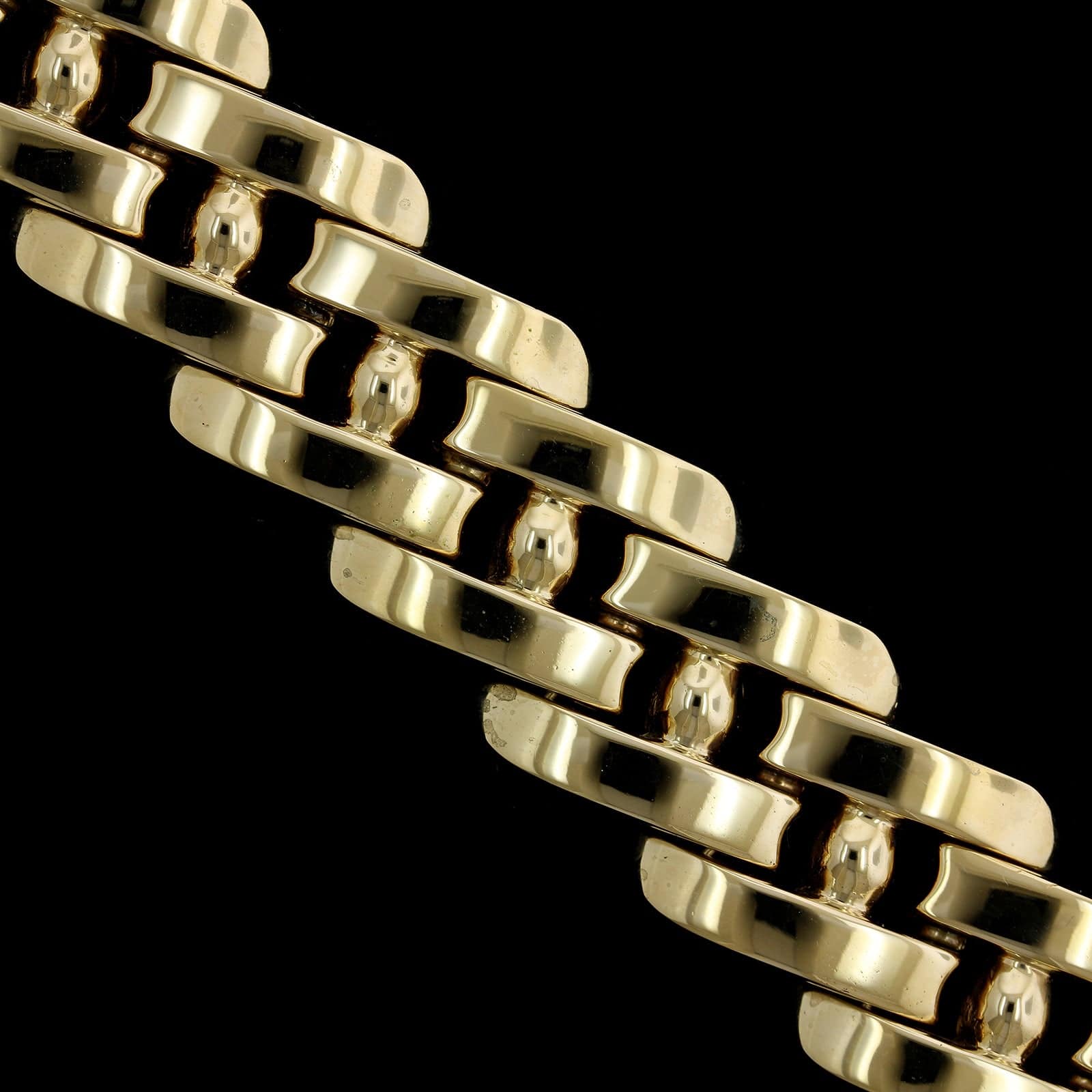 14K Yellow Gold Estate Fancy Link Bracelet