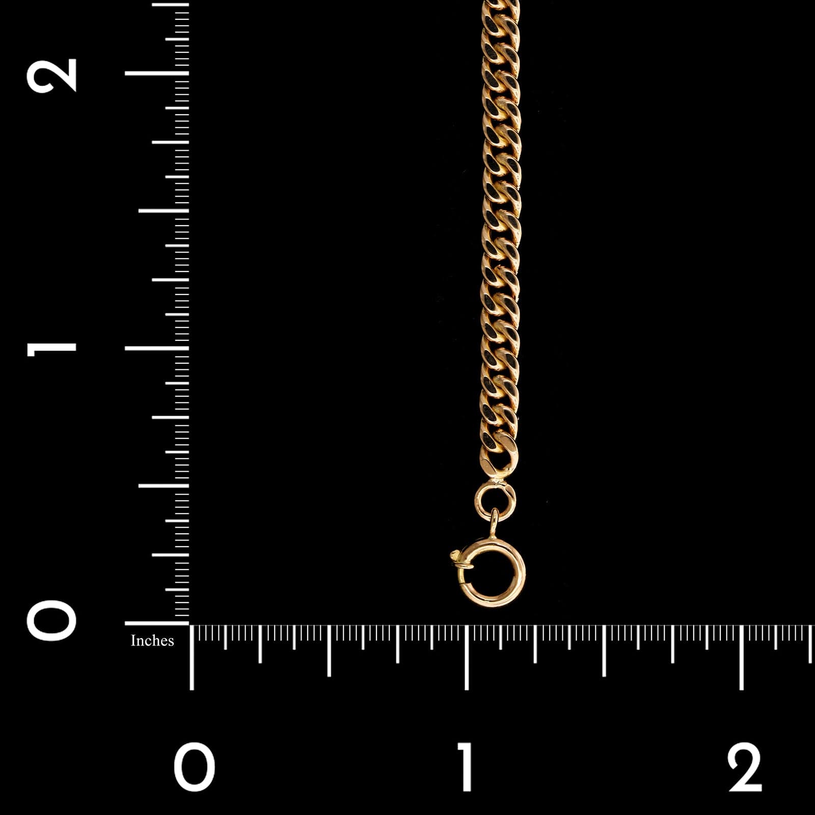 18K Rose Gold Estate Curb Link Bracelet