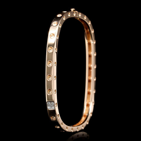 Roberto Coin 18K Rose Gold Verona Bangle Bracelet – Long's Jewelers