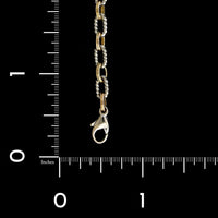 14K Two-tone Gold Estate Fancy Link Bracelet