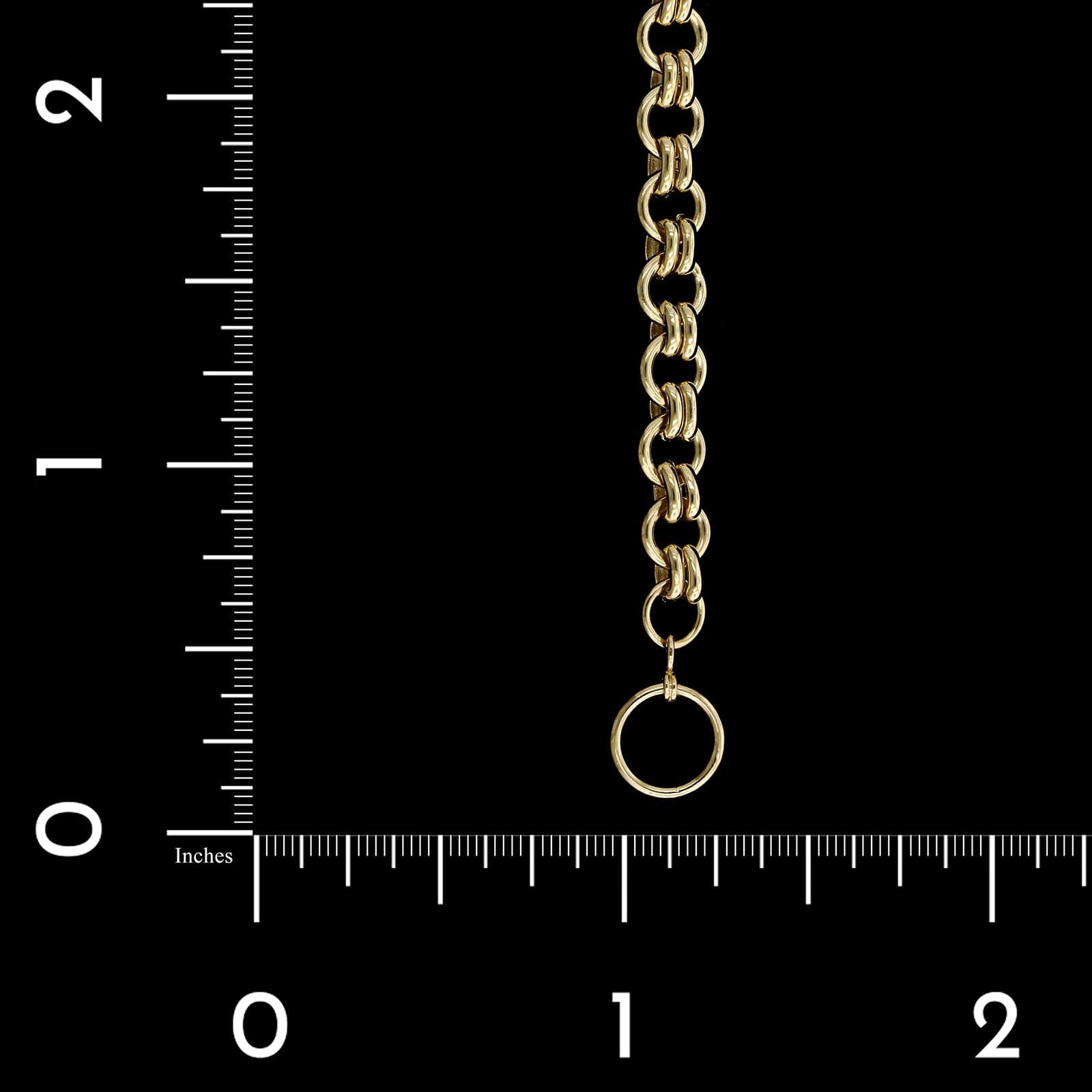 14K Yellow Gold Estate Circular Link Bracelet