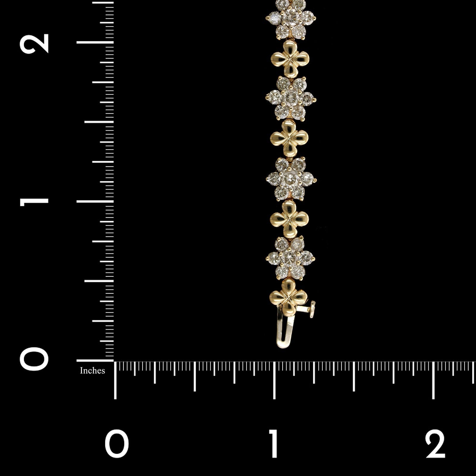 14K Yellow Gold Estate Diamond Bracelet