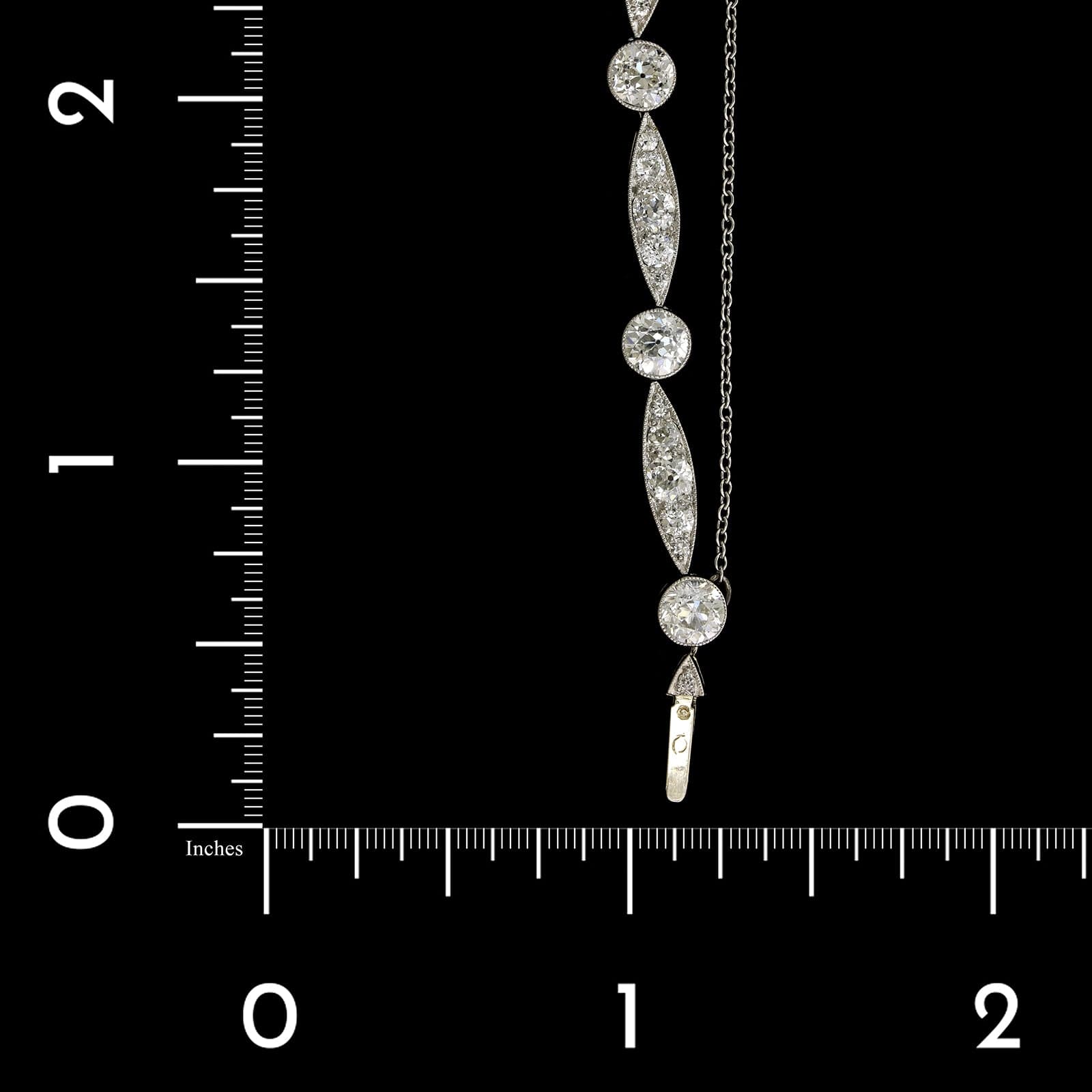 Art Deco Platinum Estate Diamond Bracelet