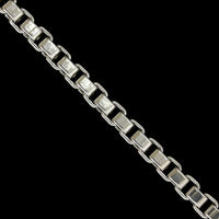 Tiffany & Co. Sterling Silver Estate Venetian Box Link Bracelet