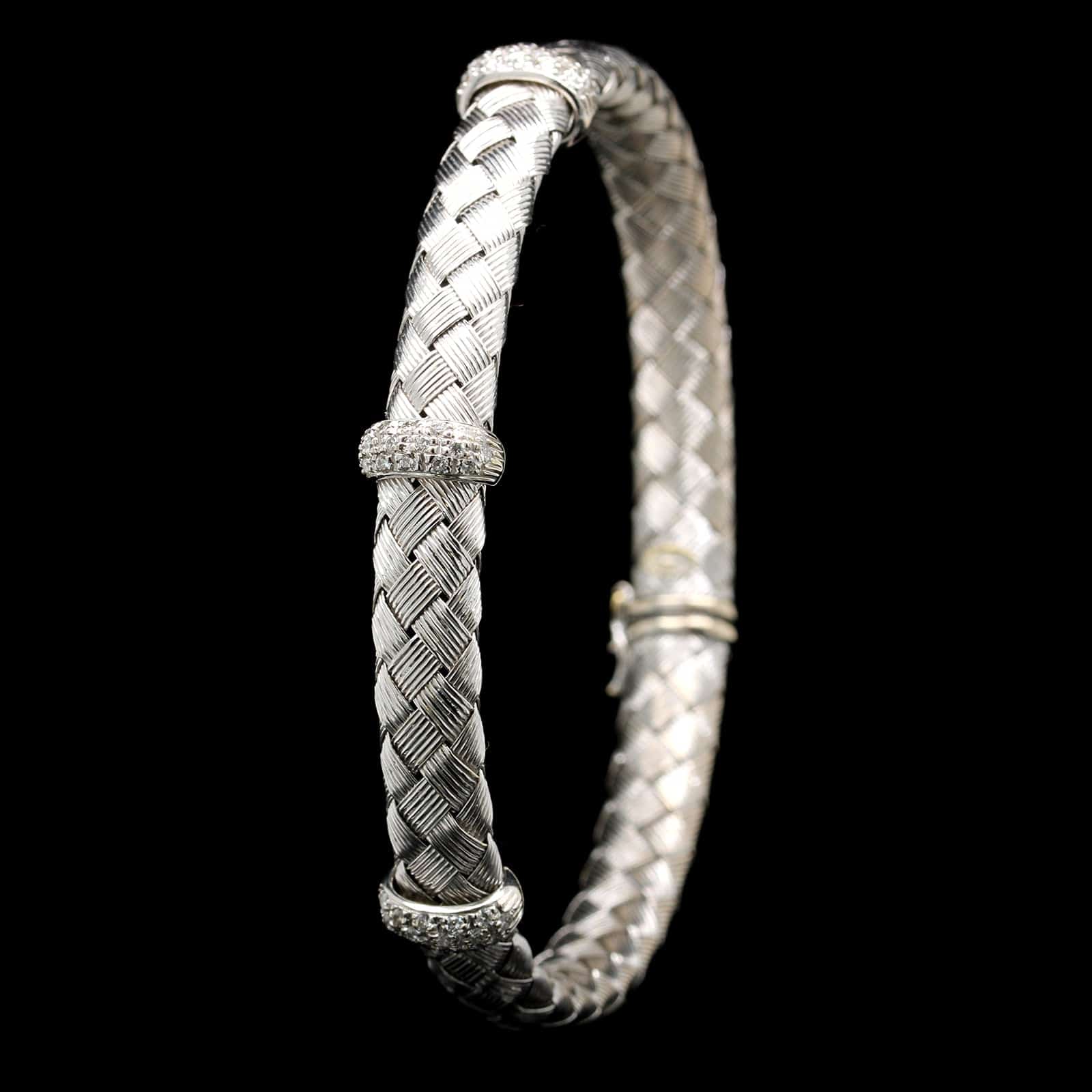 Roberto Coin 18K White Gold Estate Diamond Bracelet