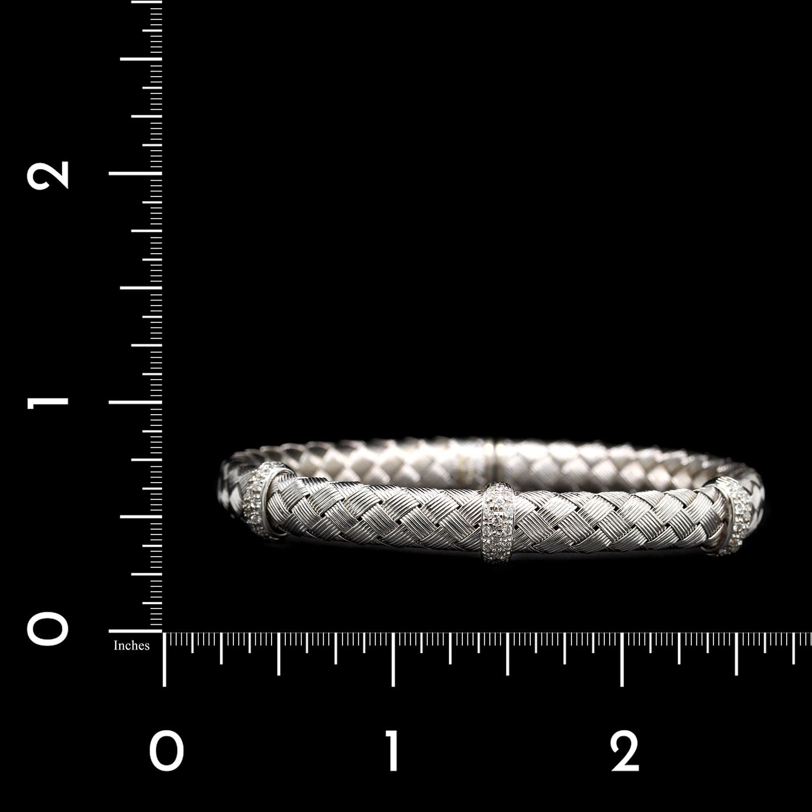 Roberto Coin 18K White Gold Estate Diamond Bracelet