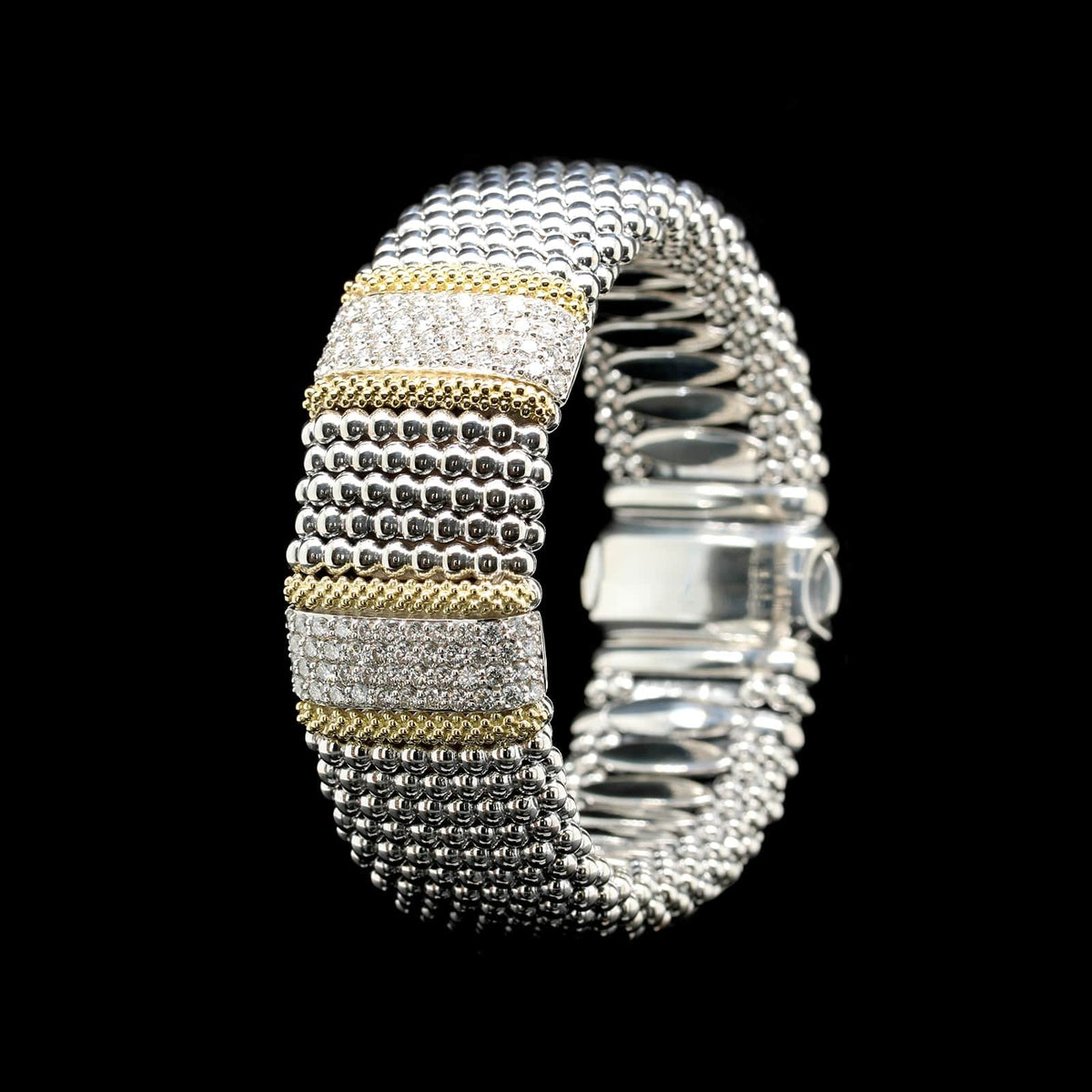 LAGOS Caviar Sterling popular Silver Station Bracelet