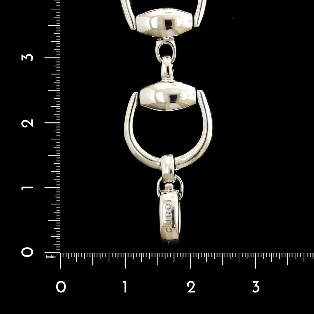 Gucci horsebit bracelet on sale silver