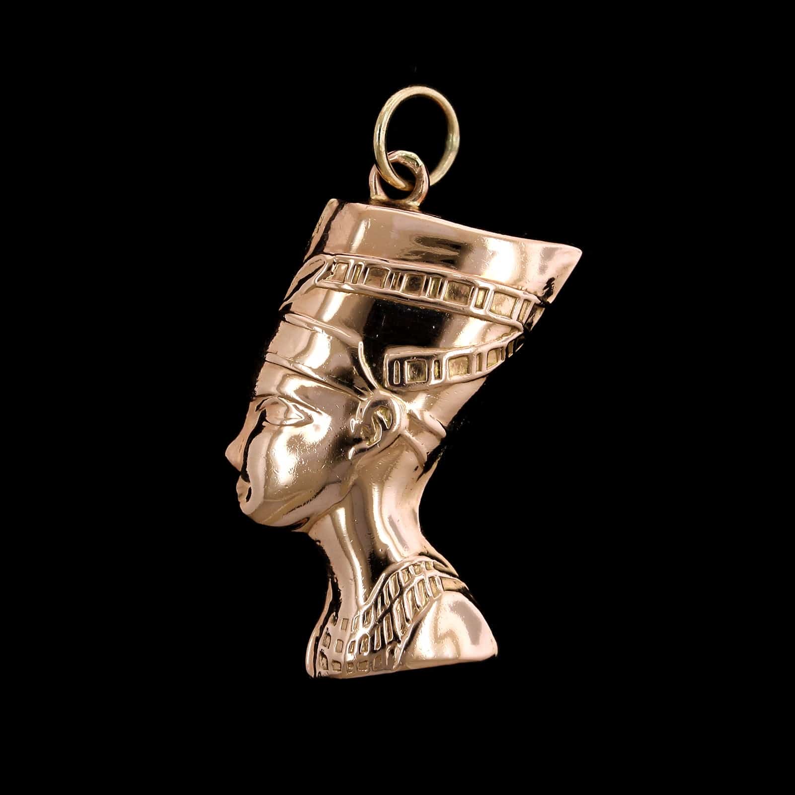 14K Rose Gold Estate Nefertiti Charm