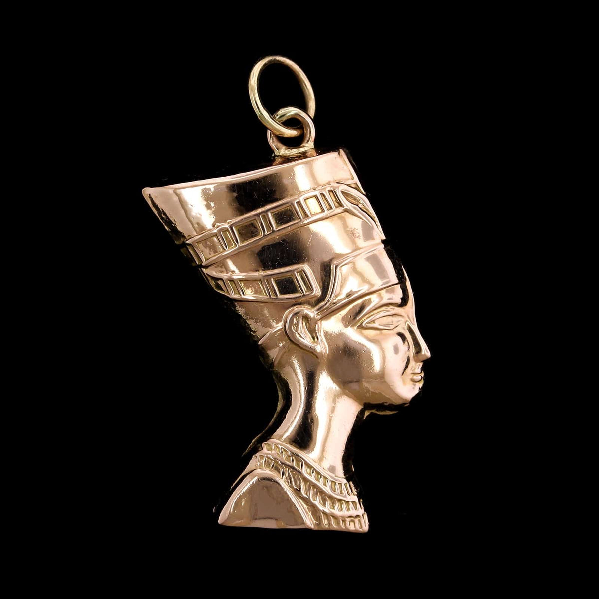 14K Rose Gold Estate Nefertiti Charm