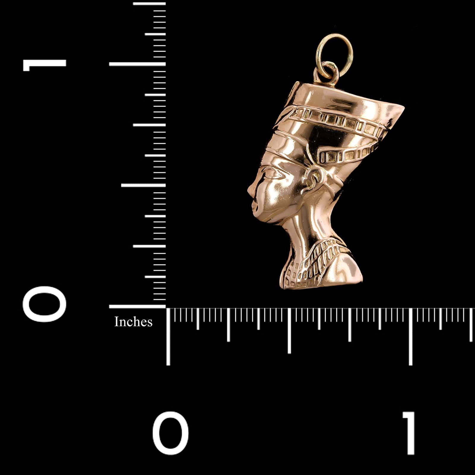 14K Rose Gold Estate Nefertiti Charm