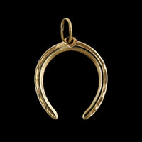 14K Yellow Gold Estate Horseshoe Charm