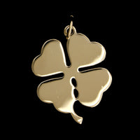 14K Yellow Gold Estate Four Leaf Clover Charm