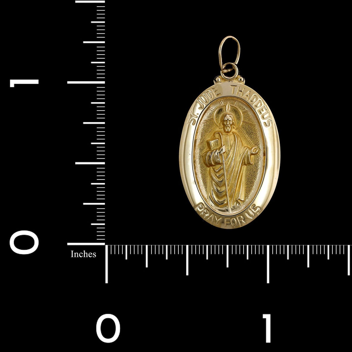 14K Yellow Gold Estate St. Jude Thaddeus Medal