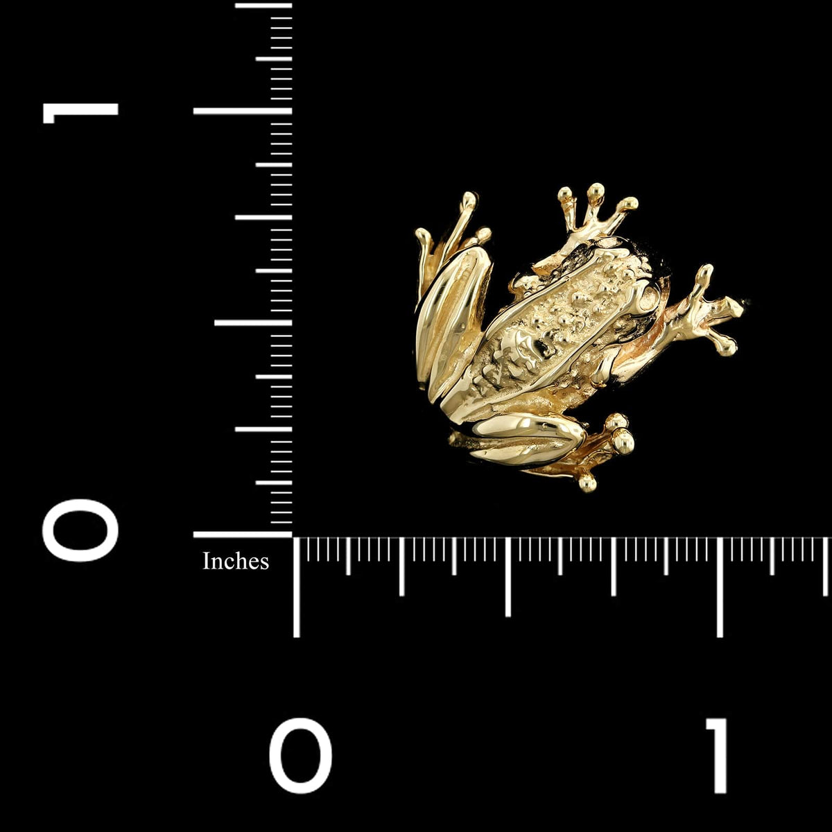 14K Yellow Gold Estate Frog Charm