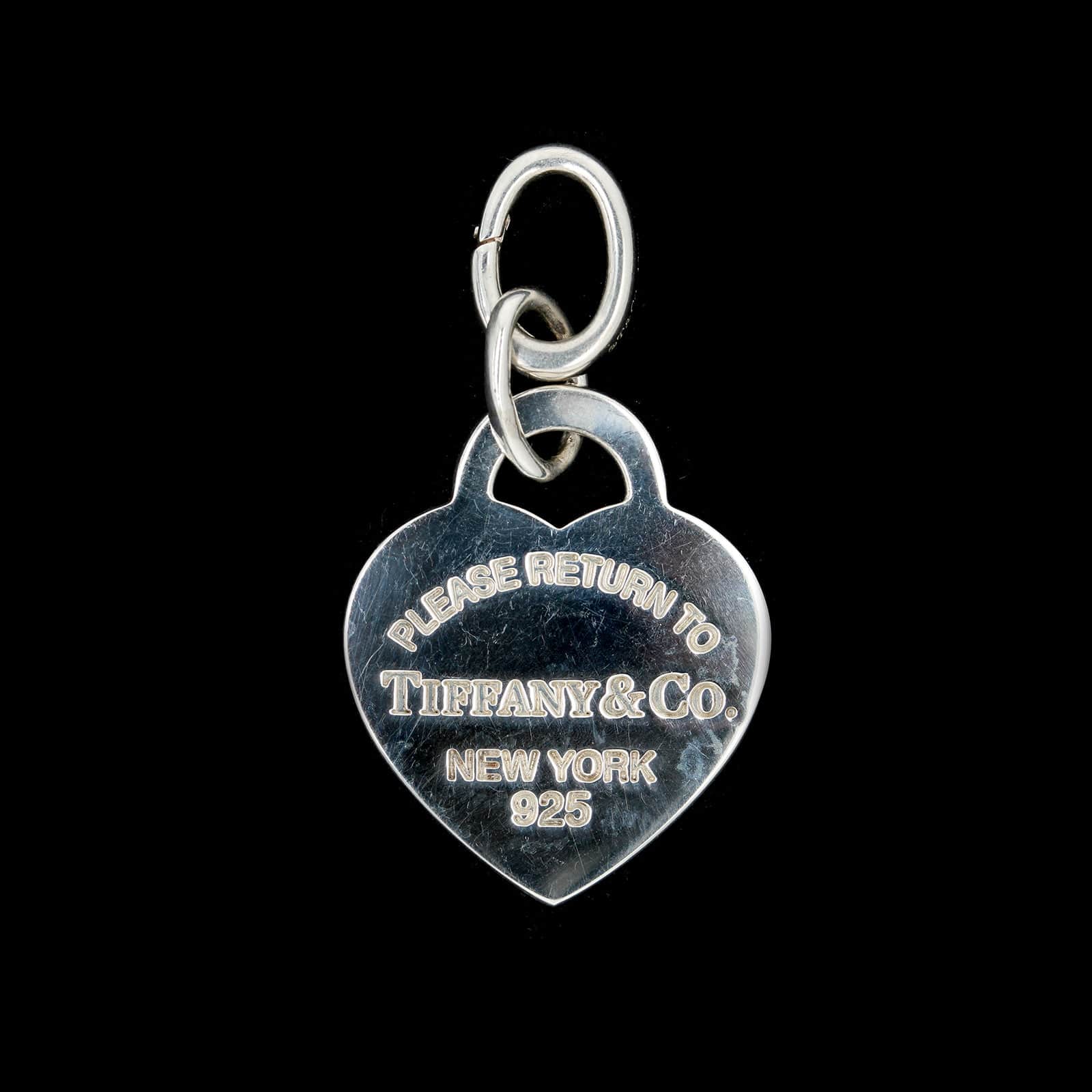 Tiffany & co please discount return to sterling silver keychain