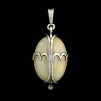 Vintage Macefield Sterling Silver Estate Quartz Pendant