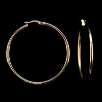 Roberto Coin 18K Yellow Gold Estate Hoop Earrings