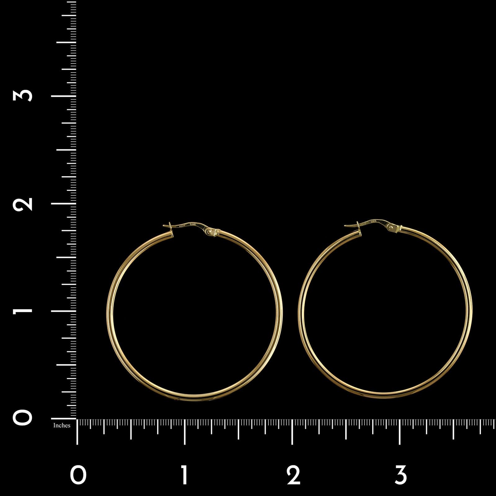 Roberto Coin 18K Yellow Gold Estate Hoop Earrings