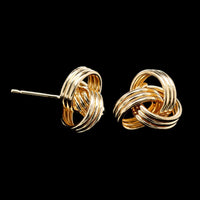 14K Yellow Gold Estate Knot Earrings