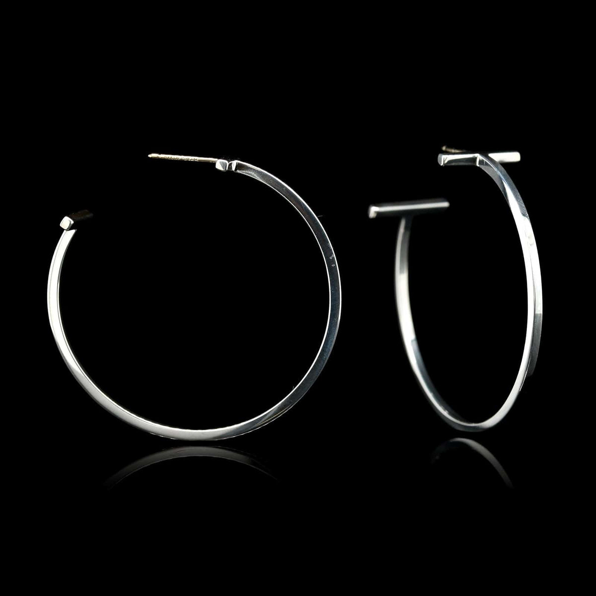 Tiffany silver 2025 hoop earrings