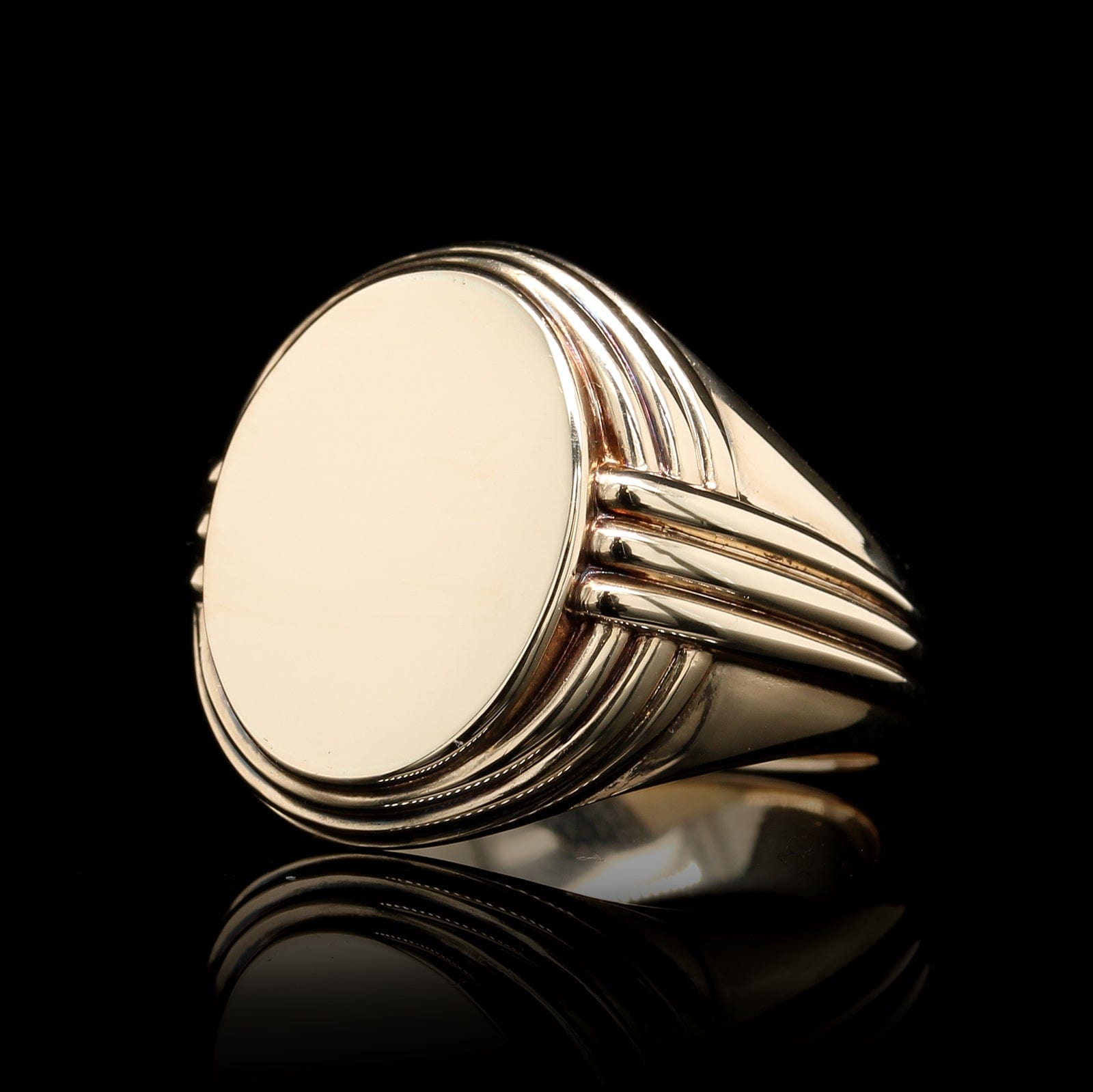 14K Yellow Gold Estate Signet Ring