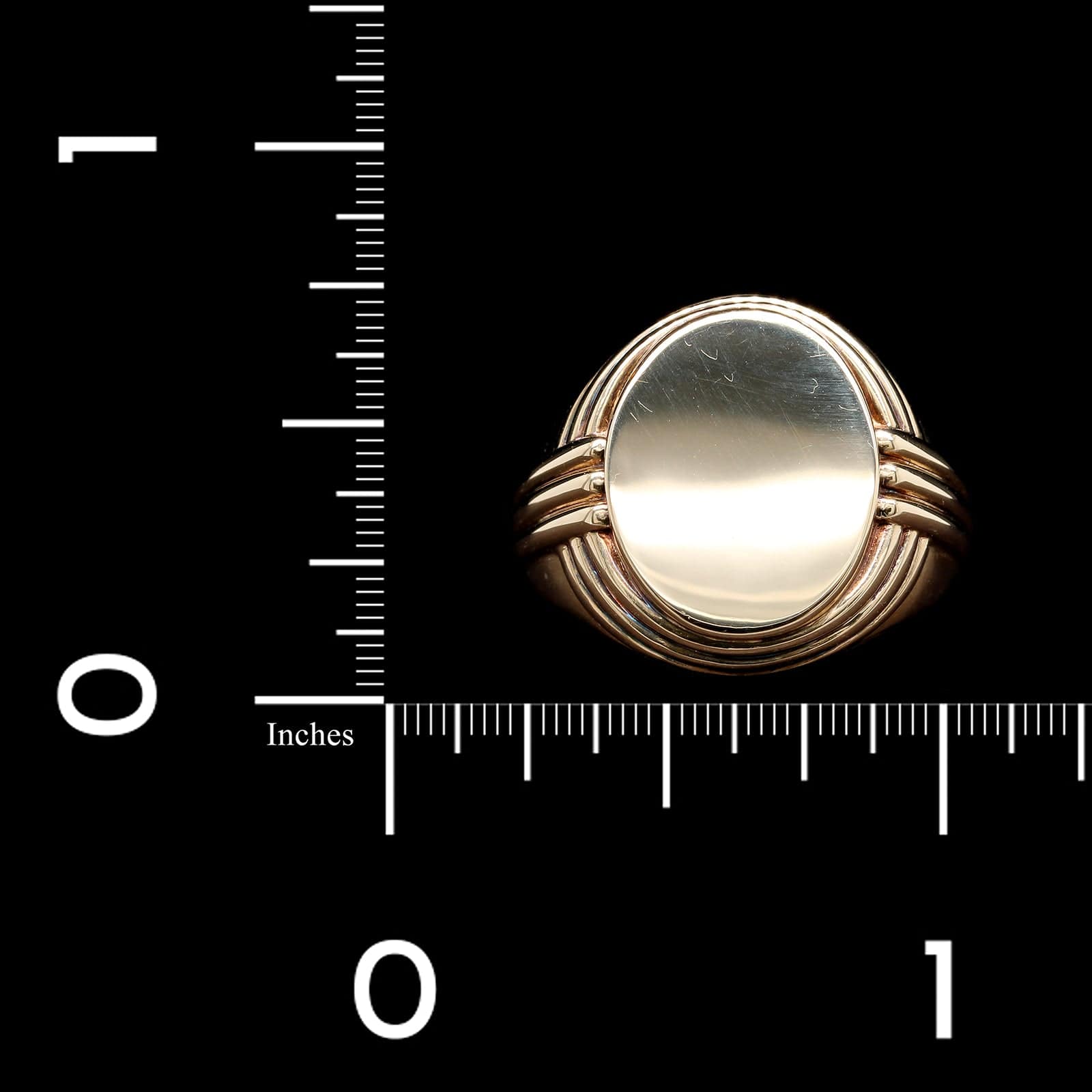 14K Yellow Gold Estate Signet Ring