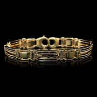 18K Yellow Gold Estate Fancy Link Bracelet