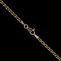 14K Yellow Gold Estate Flat Cuban Anchor Link Chain