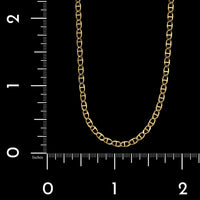 14K Yellow Gold Estate Flat Cuban Anchor Link Chain