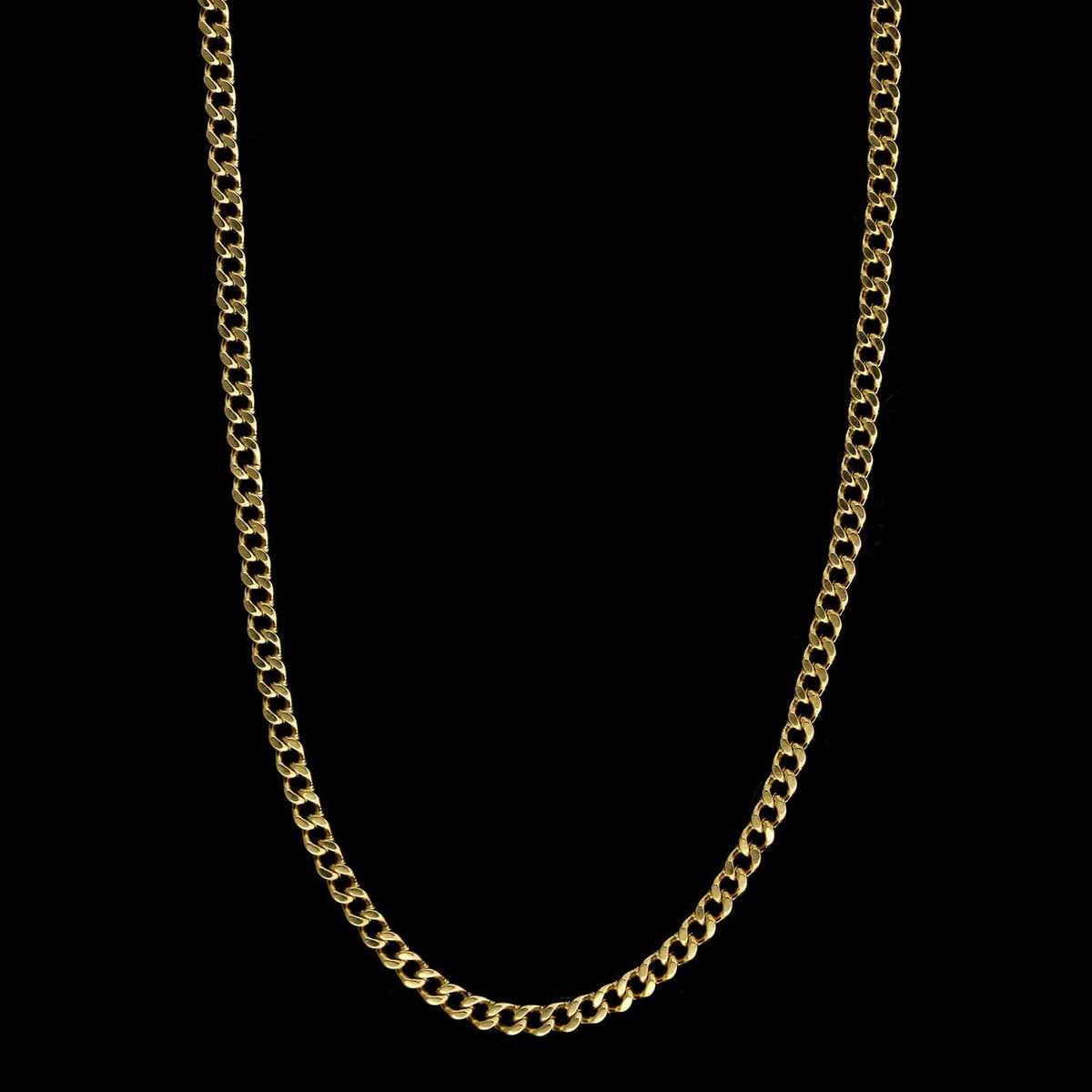 18K Yellow Gold Estate Curb Link Chain