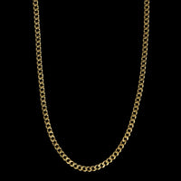 18K Yellow Gold Estate Curb Link Chain