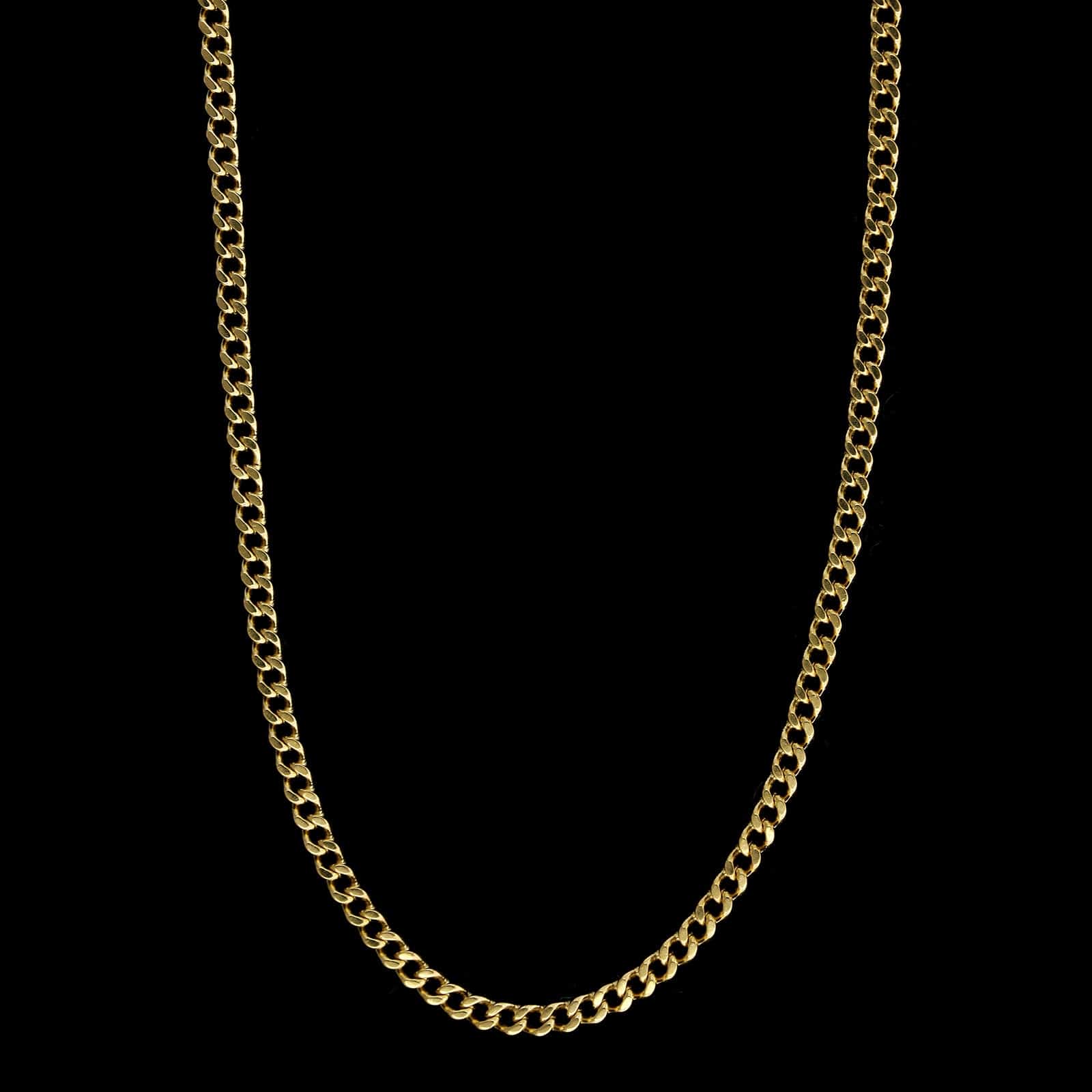 18K Yellow Gold Estate Curb Link Chain