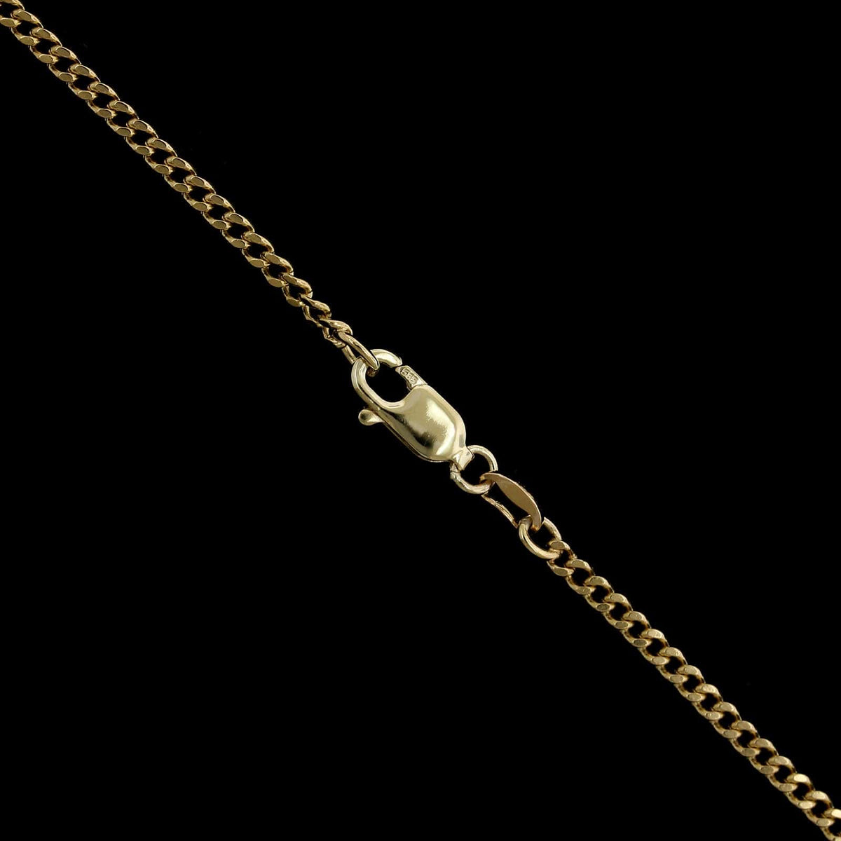 18K Yellow Gold Estate Curb Link Chain