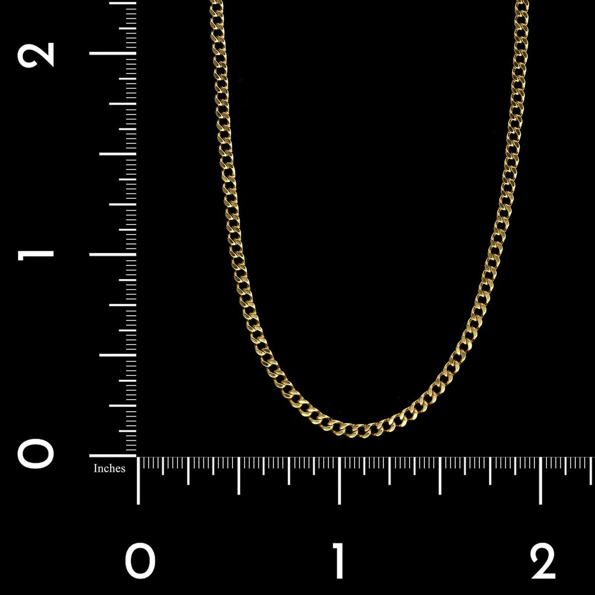 18K Yellow Gold Estate Curb Link Chain